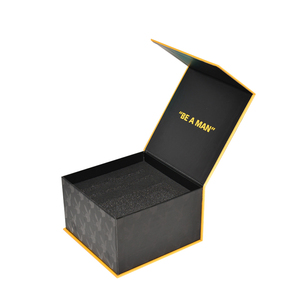 Top Perfect Large Black Folding Gift Boxes with Magnetic Closure Business Embossing Matt Lamination UV Coating Printing Handling - Product Image 4