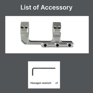 ขาตั้งกล้องแบบ Cantilever ยี่ห้อ ACUMETA รุ่น Bastion สำหรับหลอดขนาด 20 มม. ความสูงตรงกลาง 1.5 นิ้ว สำหรับกิจกรรมกลางแจ้งทางยุทธวิธี (ระยะห่างระหว่างหลอด 60 มม. สีเงิน) - Product Image 5