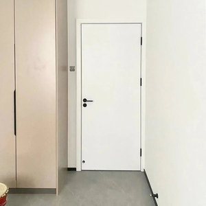ประตูไม้พีวีซีสีขาวสำหรับบ้านห้องนอนห้องน้ำ - Product Image 3