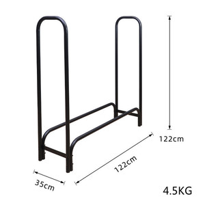 Nouveau style de support pour outils de cheminée et bûches, support de rangement en acier pour bois de chauffage intérieur et extérieur - Product Image 5