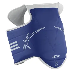 blue and red reversible taekwondo chest protector