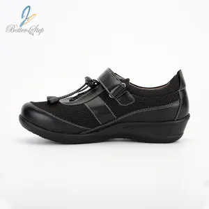 Genuine Leather Orthopedic Medical Footwear Shoes for Diabetic Women