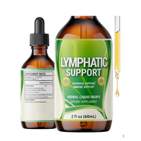 Complément de drainage lymphatique OEM 11 en 1, gouttes de drainage lymphatique avec racine de bardane, échinacée, baies d'églantier, gouttes immunitaires