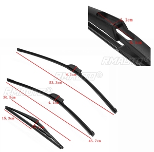 3 pièces/ensemble, lames d'essuie-glace en caoutchouc pour Renault Clio MK2 Hatch 1998-2017, accessoires de voiture 21''+18''+12'', accessoires de voiture - Product Image 6