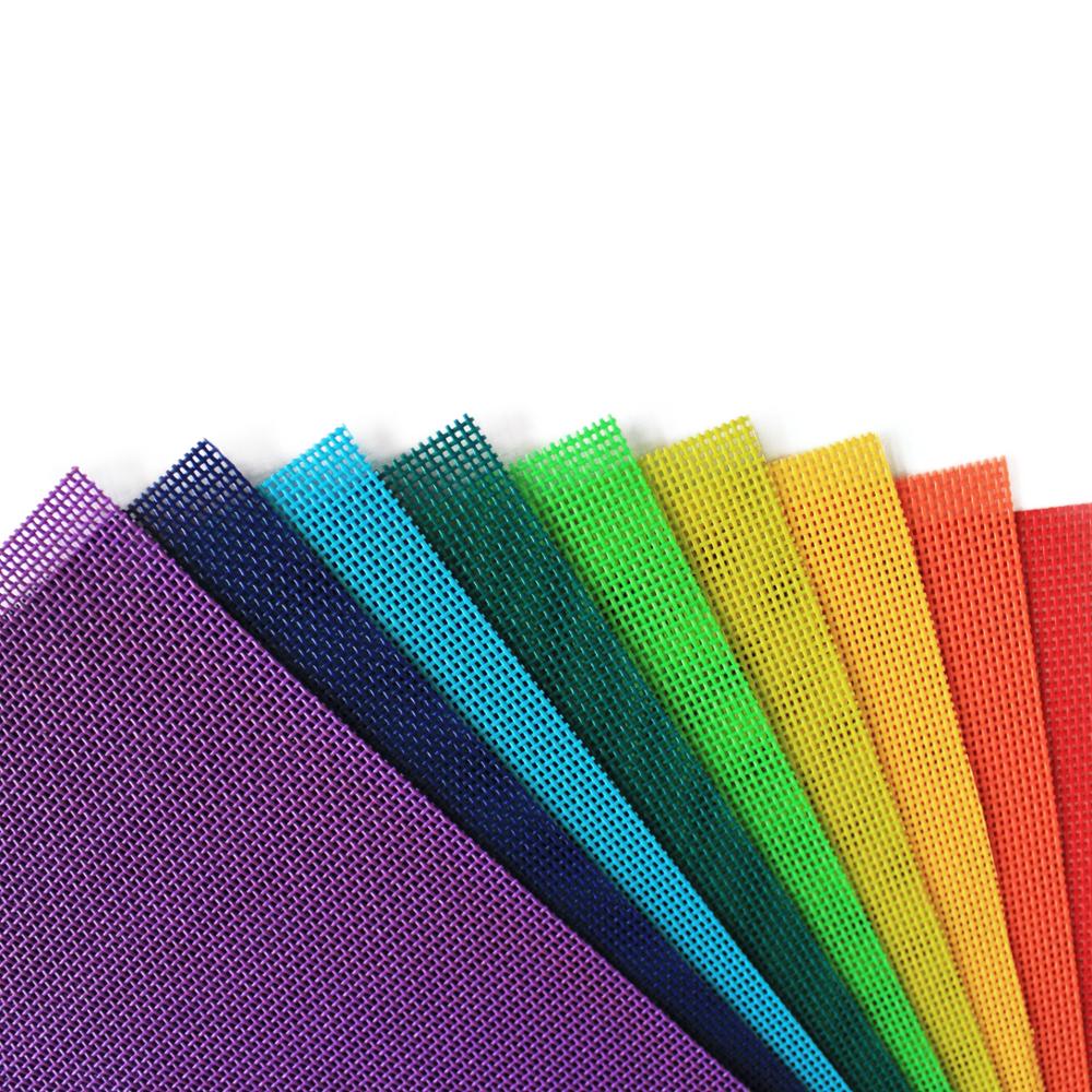 Pvc Gecoat Polyester Mesh Heavy Duty Vinyl Zwembad Pvc Mesh Cover Aangepaste Grootte En Kleur Pvc Mesh Stof