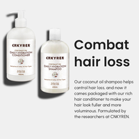 Kératine Bio Huile de Coco Ensemble de Soins Capillaires Shampooing Revitalisant Gel Hydratant Antipelliculaire pour Réparer les Cheveux Abîmés