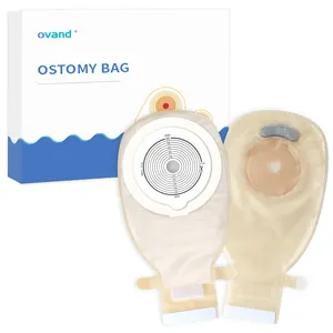 Ovand026 Medical One-piece Colostomy Bag Drainable Ostomy Pouch Disposable Colostomy Bags