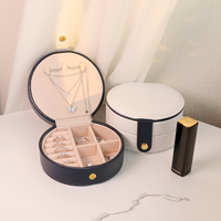 Petite boîte à bijoux de voyage en gros avec miroir