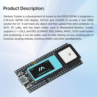 Traceur d'actifs réseau LoRa Meshtastic ESP32 S3FN8 avec Wi-Fi, Bluetooth, GPS et écran LCD 0,96 pouce pour vélo, enfants, animaux de compagnie, voiture
