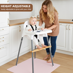 <span class=keywords><strong>Repose</strong></span>-pieds réglable pour chaise haute bébé, <span class=keywords><strong>repose</strong></span>-pieds en bambou écologique pour chaise haute, accessoire de chaise haute au <span class=keywords><strong>design</strong></span> minimaliste - Product Image 3
