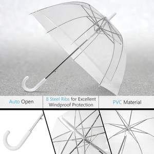 <span class=keywords><strong>Grand</strong></span> <span class=keywords><strong>parapluie</strong></span> dôme coupe-vent <span class=keywords><strong>transparent</strong></span> pour adultes <span class=keywords><strong>transparent</strong></span> avec logo pour <span class=keywords><strong>mariage</strong></span> féminin - Product Image 3