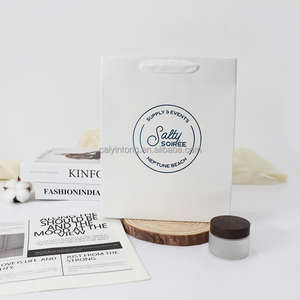Sacs en papier de luxe personnalisés en usine avec estampage à chaud, sacs shopping en carton simples et raffinés - Product Image 5