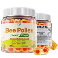 Gummies naturels halal Ausreson au pollen d'abeille, supplément de santé en gros, 1000mg, avec gelée royale et miel