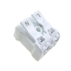 2 Pin Spring Terminal Block 923 Electrical Cable Clamp Quick Lamp Wire Connector