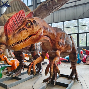 Dinosaure Dilophosaurus Animatronique en Mousse et Métal Taille Réelle, Sculpture de Dino Personnalisable pour Affichage dans les Aéroports et Parcs de Trampoline - Product Image 4