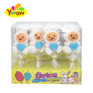 Boîte de présentation de 24 sucettes en forme d'ours et de lapin de dessin animé, guimauves et barbes à papa, vente en gros - Product Image 3