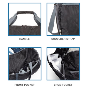 Sac de voyage pliable avec compartiment à chaussures pour femmes, grand sac de voyage pliable, résistant à l'eau et aux déchirures - Product Image 3