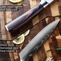 Ensemble de couteaux de cuisine multifonction en titane, 8 pièces