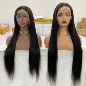 Glueless Full HD Lace Wigs Highlighted Human Lace Front Wigs Virgin Brazilian Hair Straight Frontal Wigs Indian Human Hair