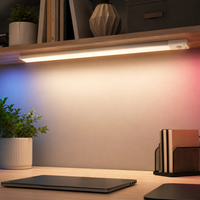 Barre lumineuse LED sous-armoire rechargeable magnétique à détecteur de mouvement RGB multicolore 40 cm pour armoire, placard, étagère