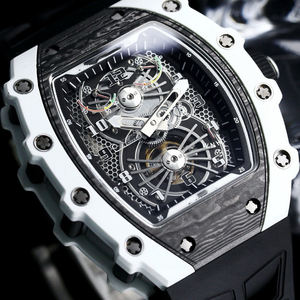 Orologio da Polso Meccanico da Uomo in Fibra di Carbonio 48mm di Qualità di Lusso di Alta Gamma - Product Image 3