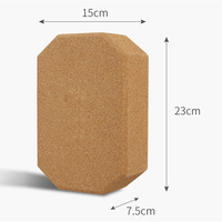 LOTUSCRAFTS Bloc de yoga en liège naturel haute densité Supra Grip, pack de 2 briques individuelles, écologique, fabriqué au Portugal, pour débutants