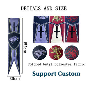 Hara 30*152 CM decorazione per la casa lupo simbolo della stanza del drago Banner decorare motivo animale stendardo bandiera del gioco dei troni - Product Image 2