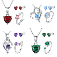 Merryshine – collier avec médaillon d'amour en argent sterling 925, pendentif avec nœud