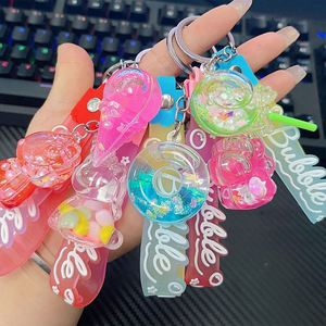 New Arrival <b>Acrylic</b> <b>Keychain</b> Mixed Cute <b>Liquid</b> Floating Keyring Flower Star Ice Cream Charm Quicksand <b>Liquid</b> Key Chian - Product Image 6