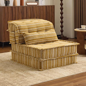 โซฟาผ้าพับได้ทันสมัยแบบคนขี้เกียจง่ายๆเตียงโซฟาแบบแยกส่วนห้องนั่งเล่นอพาร์ทเมนต์ขนาดเล็กฟองน้ำหนาแน่นสูง - Product Image 6