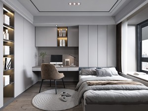 Set di Mobili per Camera da Letto per Bambini Personalizzato in Legno con Vetrina e Ampio Armadio - Product Image 4