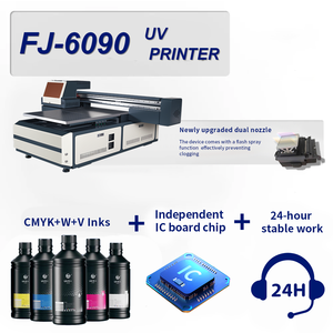 6090 <span class=keywords><strong>uv</strong></span> dtf फ्लैबेड प्रिंटर xp600 i3200 हेड हाइब्रिड यूव प्रिंटर मशीन के लिए ग्लास धातु ऐक्रेलिक - Product Image 2