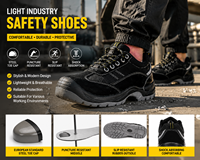 Chaussures de sécurité industrielles AODEXIANG, respirantes, anti-écrasement, anti-perforation, avec embout en acier, bottes de chantier en cuir nubuck