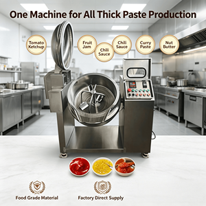 Large Capacity Industrial Food Processing Machine Beef <strong>Paste</strong> <strong>Rendang</strong> Cooking Electric Oil Cooking Mixer - Product Image 2