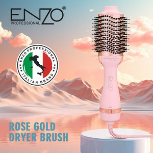 <span class=keywords><strong>ENZO</strong></span> 3 en 1 coiffure cordon d'alimentation professionnel rose Air chaud peigne lisseur électrique une étape sèche-cheveux brosse - Product Image 4