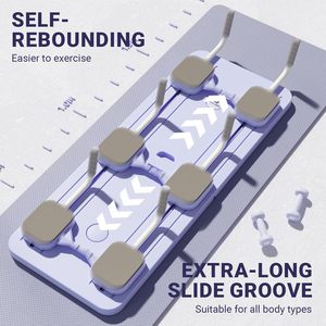 Tabla de Pilates Plegable Multiusos, Equipo de Ejercicio Abdominal Deslizante para Entrenamiento en Estudio de Pilates, Material Plástico - Product Image 2