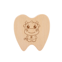 Boîte de rangement en bois pour dents de bébé, protège-dents personnalisé, étui de lait pour enfants, vente en gros, 100 pièces