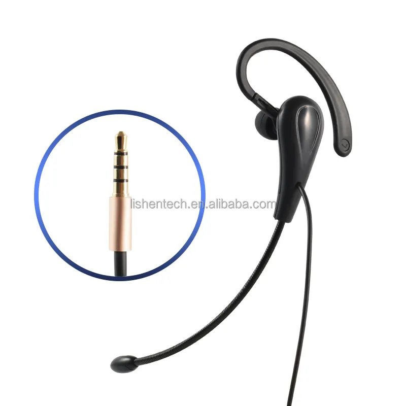 Cuffie cablate reversibili a singolo orecchio con microfono per telefoni Cordless cuffie con filo cuffie vivavoce da 2.5mm per telefono Panasonic