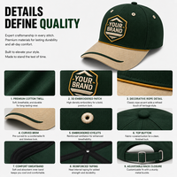 Gorra de Béisbol de Algodón con Logotipo Personalizado, Gorra Deportiva de 6 Paneles para Correr al Aire Libre, Senderismo y Clubes Universitarios, Gorra de Protección Solar