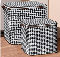 Boîte de rangement pour vêtements en tissu non tissé pliable de grande capacité, rectangulaire, 110L, anti-poussière, lavable, panier à linge / sacs