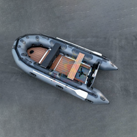 Bote Inflable de Pesca para 6 Personas, Yate Resistente, Barca Gonfiabile, Bote Inflable con Motor, Piso de Alfombra Inflable para Pesca al Aire Libre
