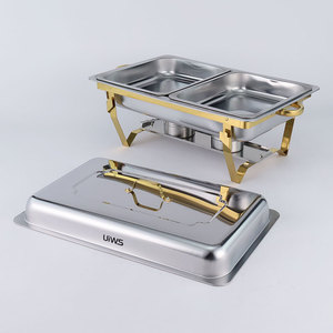 <span class=keywords><strong>Plat</strong></span> à chafing en acier inoxydable grande capacité 11L pour buffet, chauffe-plats pour hôtels, restaurants, fêtes, événements religieux - Product Image 5