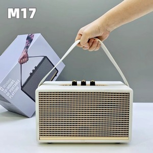 Nhà Máy Giá Đảng Hộp Di Động Không Dây Bluetooth Loa Âm Thanh Stereo Mini Xách Tay Ngoài Trời <span class=keywords><strong>Retro</strong></span> Loa M17 - Product Image 4