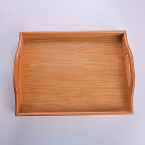 Prix Raisonnables Ensemble de 2 Plateaux en Bois avec Poignées Ovales 40 x 30 cm 33 x 25 cm - Product Image 5