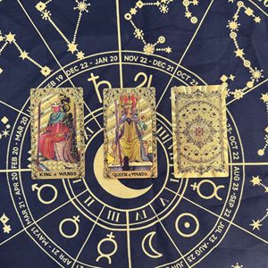 Cartas del <span class=keywords><strong>Tarot</strong></span> de la Fortuna <span class=keywords><strong>Estrella</strong></span> Láser - Juego Completo para Principiantes, Material PET, Nueva Lámina Dorada, Forma Rectangular Personalizable - Product Image 4