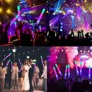 Hot Flashing Foam <b>LED</b> Light up Glow Sticks Bulk RGB Glow Foam Stick Cheer <b>Tube</b> Dark Light Xmas Birthday Wedding Party Supplies - Product Image 2