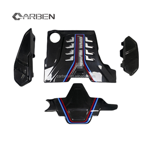 Carben mới MP phong cách khô sợi carbon động cơ bìa cho F90 M5/F91/F92 M8/F93-Carbon Đen - Product Image 1