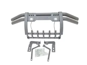 Nuevo protector de parachoques delantero de barra de empuje de acero con luces LED para Hilux - Product Image 5