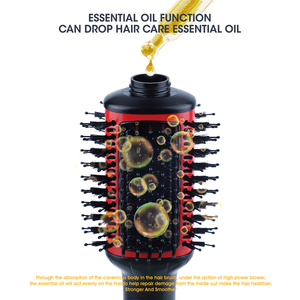 3 IN 1 <span class=keywords><strong>Brosse</strong></span> à air chaud en une étape 1200w multi styler Sèche-<span class=keywords><strong>cheveux</strong></span> Volumizer Air Straightener Thermal Oval Brush - Product Image 5