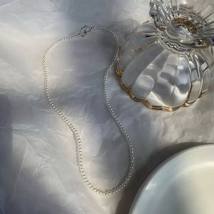 Collar de Plata de Ley 925 con Perla Natural de Agua Dulce, Cadena para Clavícula, Exquisito, Delicado, Mini, Versátil, con Temperamento - Product Image 3